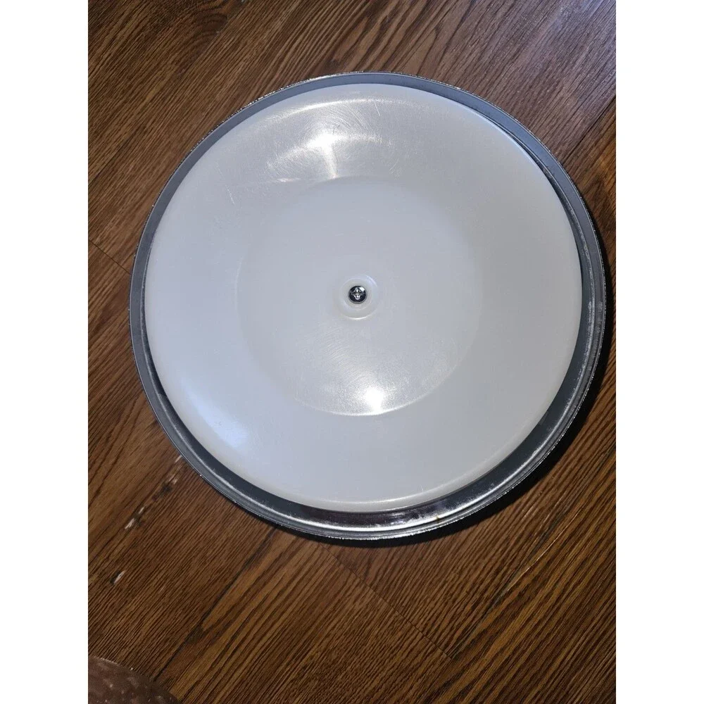 Vintage Kromex Faux Wood Grain Chrome Insulated Ice Bucket 11